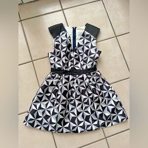 Grey and Black Dress